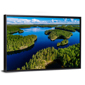 Blue Lakes & Green Forests In Finland Wall Art