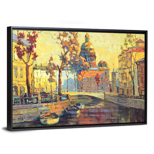 St Petersburg Golden Canal Wall Art