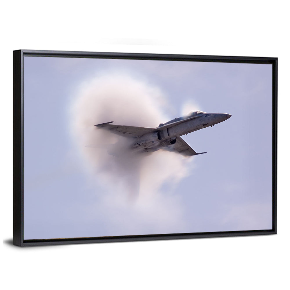 Supersonic Fighter Jet with Vapor Cone Wall Art