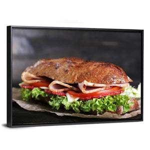 Sandwich With Ham & Vegetables Wall Art