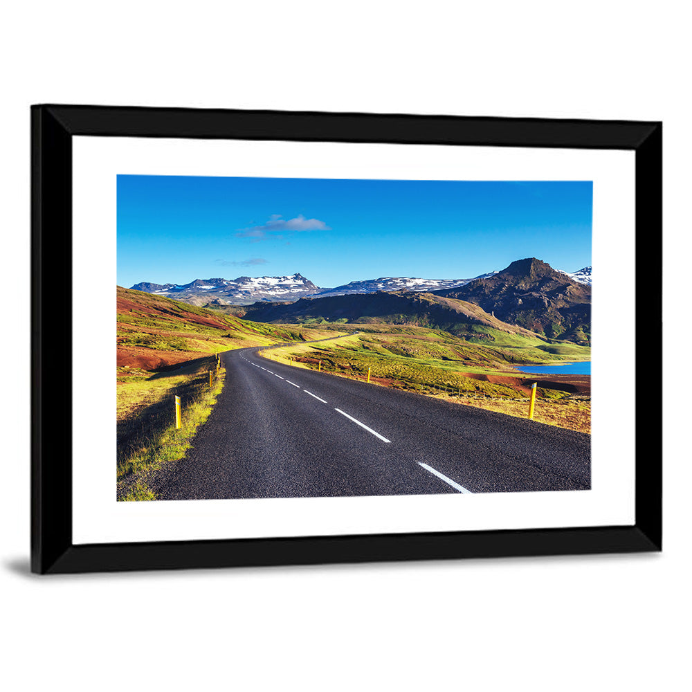 Icelandic Mountain Road Wall Art