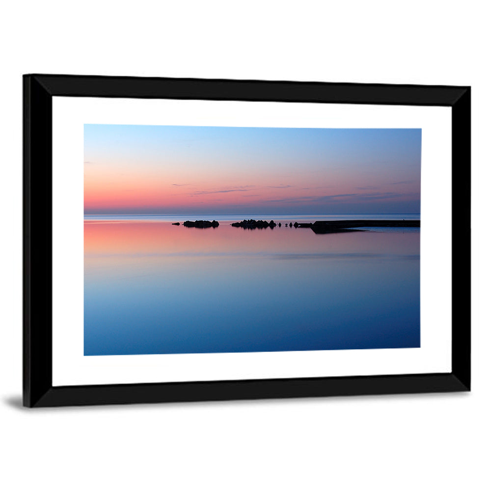 Lake Ontario Sunset Reflection Wall Art