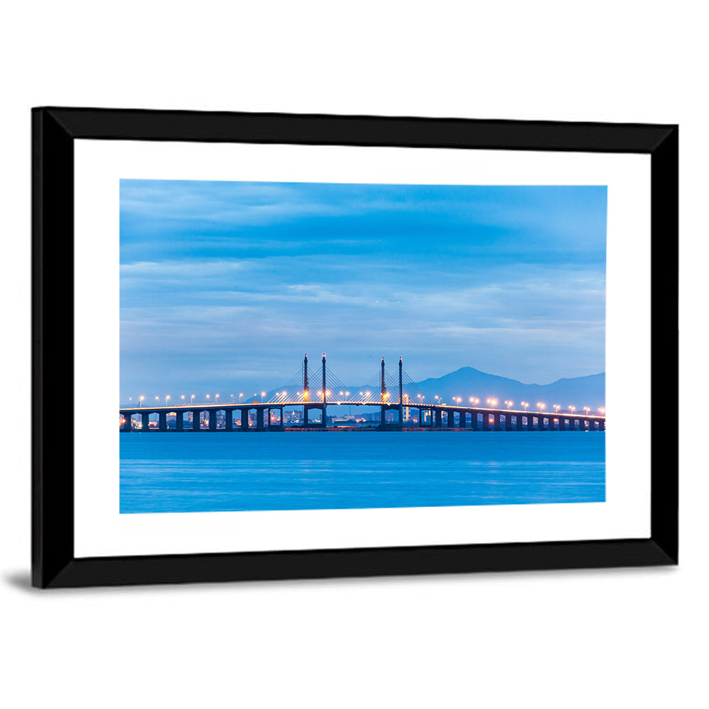 Penang Bridge at Dusk Wall Art
