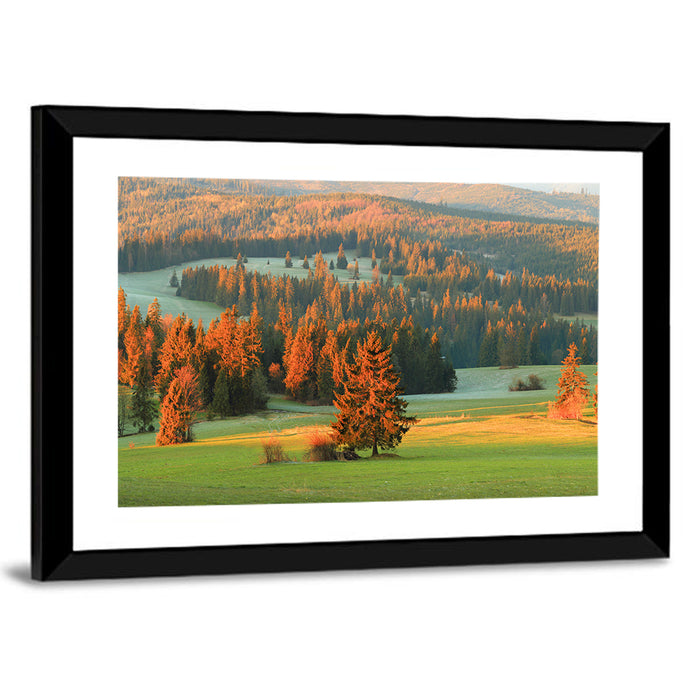 Tatra Mountain Hills Wall Art as a framed print