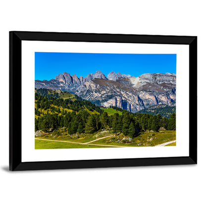 Alpine Meadow and Jagged Peaks Wall Art
