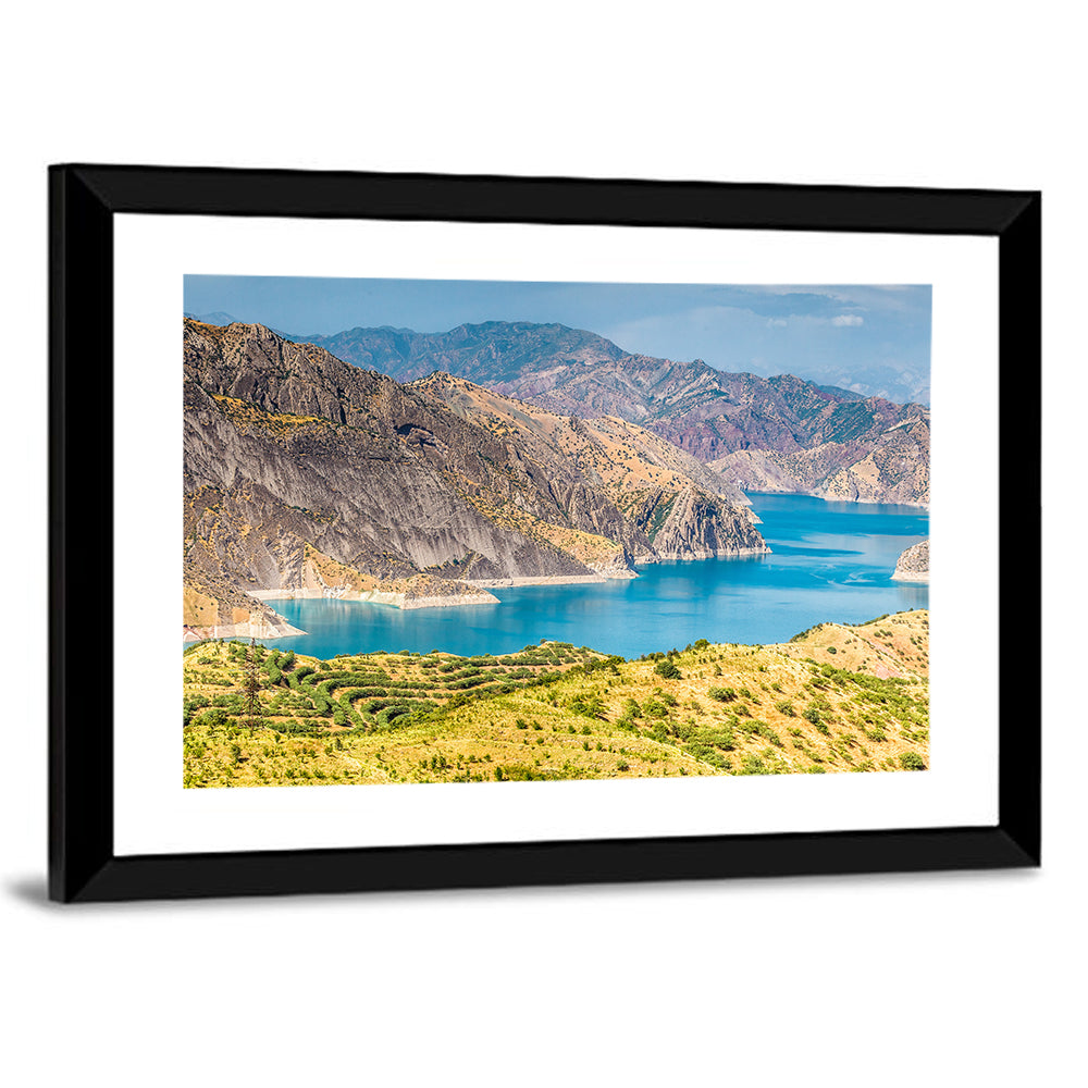 Nurek Reservoir, Tajikistan Wall Art