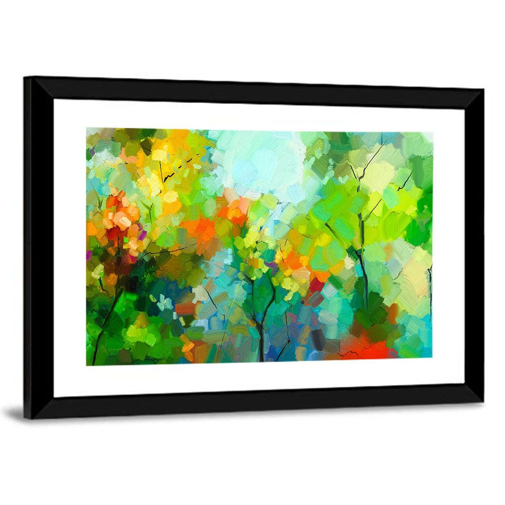 Colorful Forest Canopy Wall Art