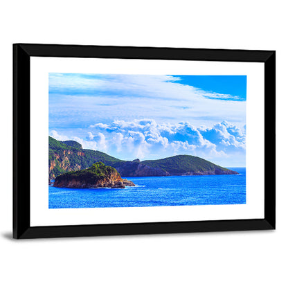 Paleokastrica Coastline In Corfu Wall Art