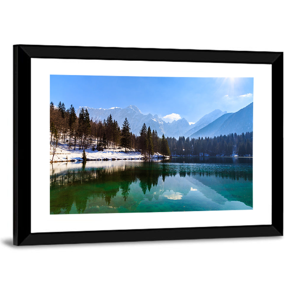 Alpine Lake Reflection Wall Art