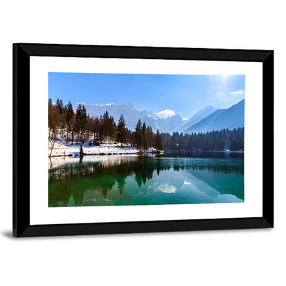 Alpine Lake Reflection Wall Art