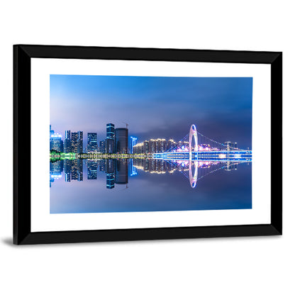 Guangzhou Skyline & Zhujiang River Wall Art
