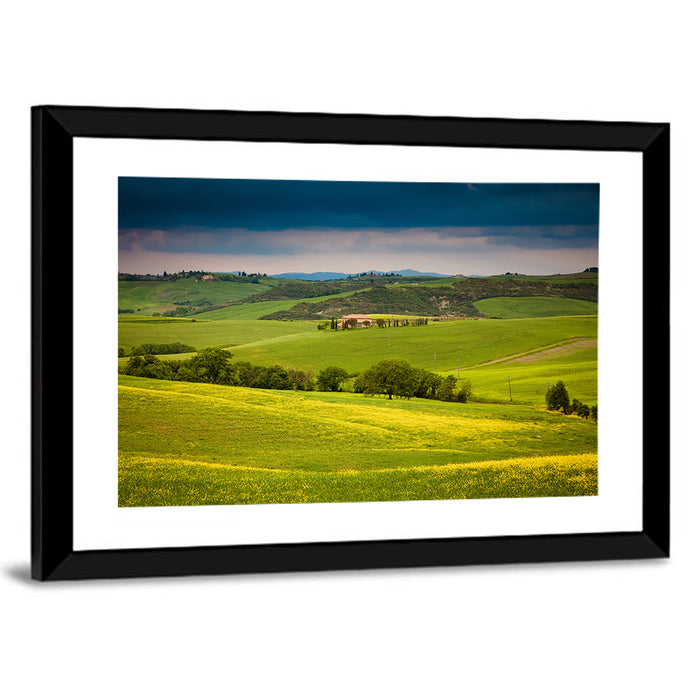Tuscany in Summer Wall Art as a framed print