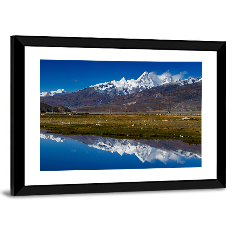 Snow-capped Mountains of Tibet Wall Art
