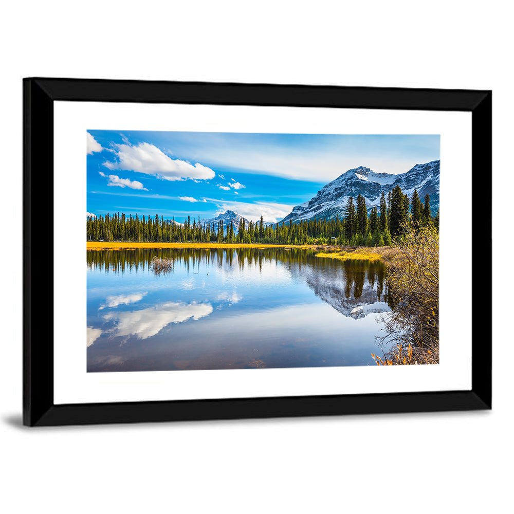 Marshy Lake Reflection in the Rocky Mountains Wall Art