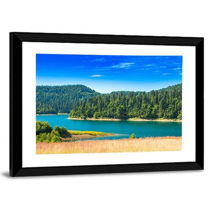 Lokvarsko Lake Turquoise Shoreline Wall Art