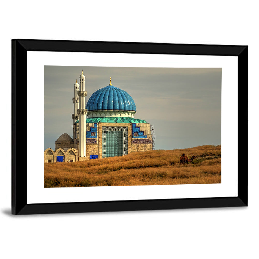 Blue Domed Mosque in Turkistan Wall Art