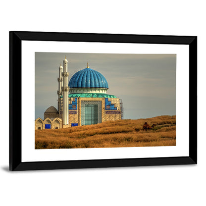 Blue Domed Mosque in Turkistan Wall Art