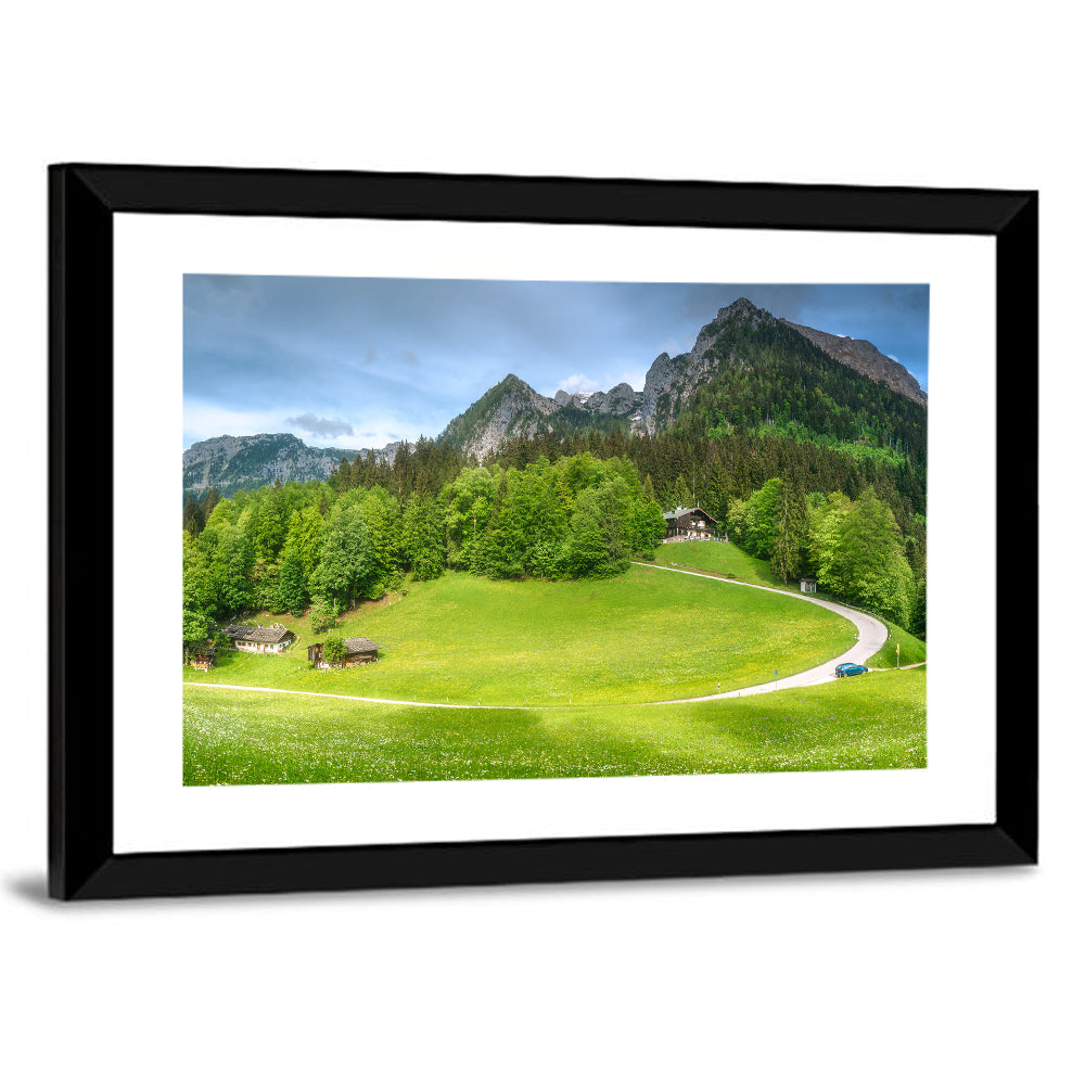 Berchtesgaden Meadow Road Wall Art