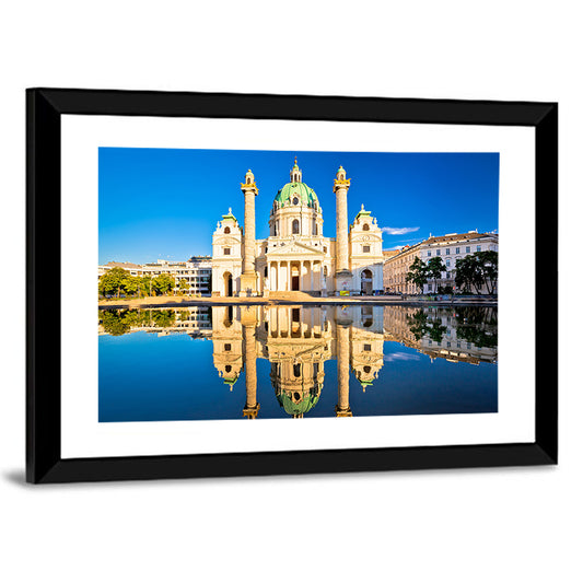 Karlskirche with Reflecting Pool Wall Art