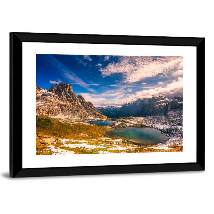 Del Piani Alpine Lakes Wall Art as a framed print