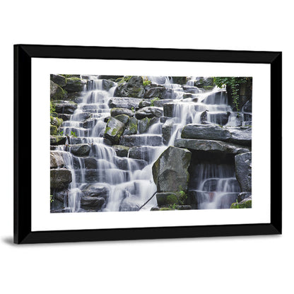 Mossy Tiered Waterfall Wall Art