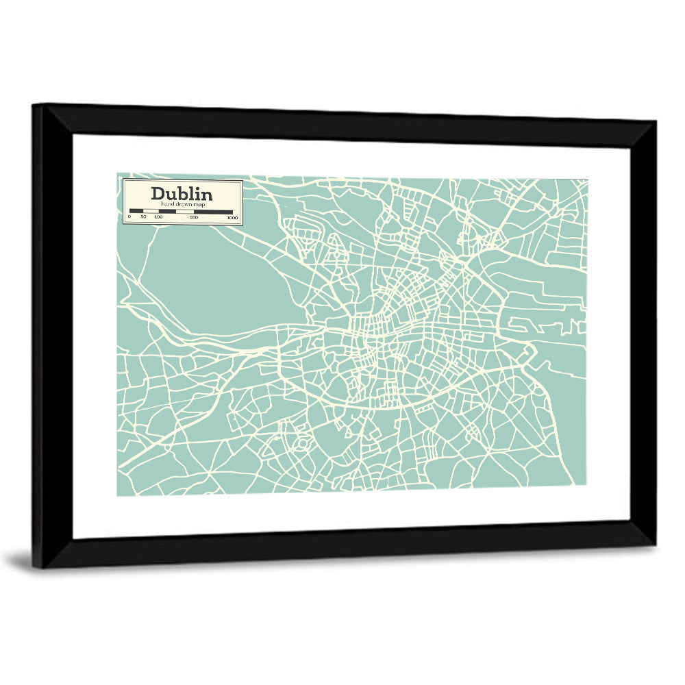 Dublin Map Wall Art