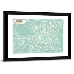 Dublin Map Wall Art