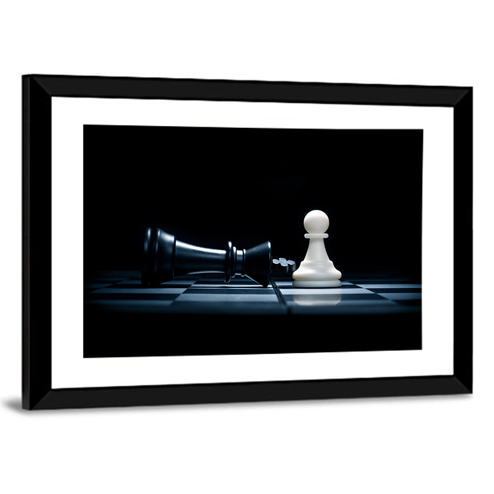 Pawn and Fallen King Wall Art