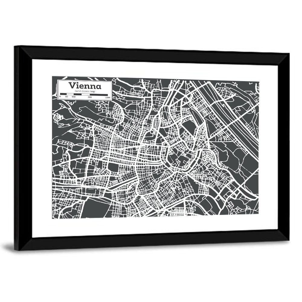 Vienna Map Wall Art