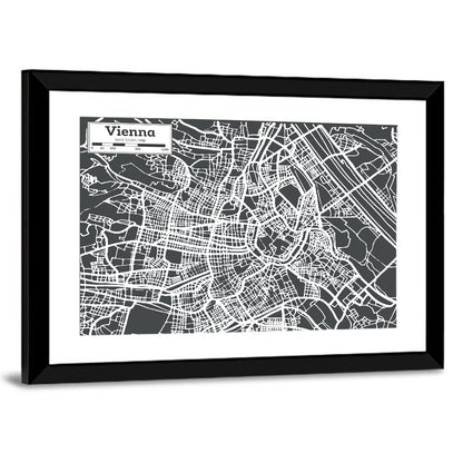 Vienna Map Wall Art