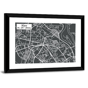 Kiev Map Wall Art