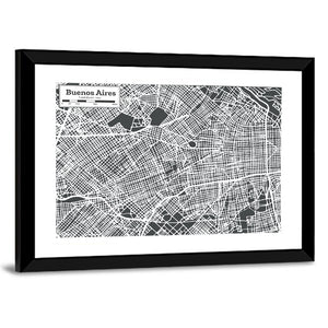 Buenos Aires Map Wall Art