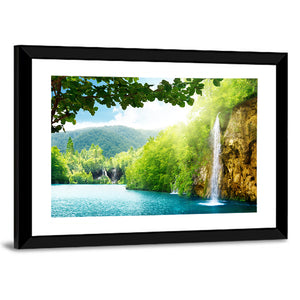 Waterfall In Deep Forest Of Croatia Wall Art