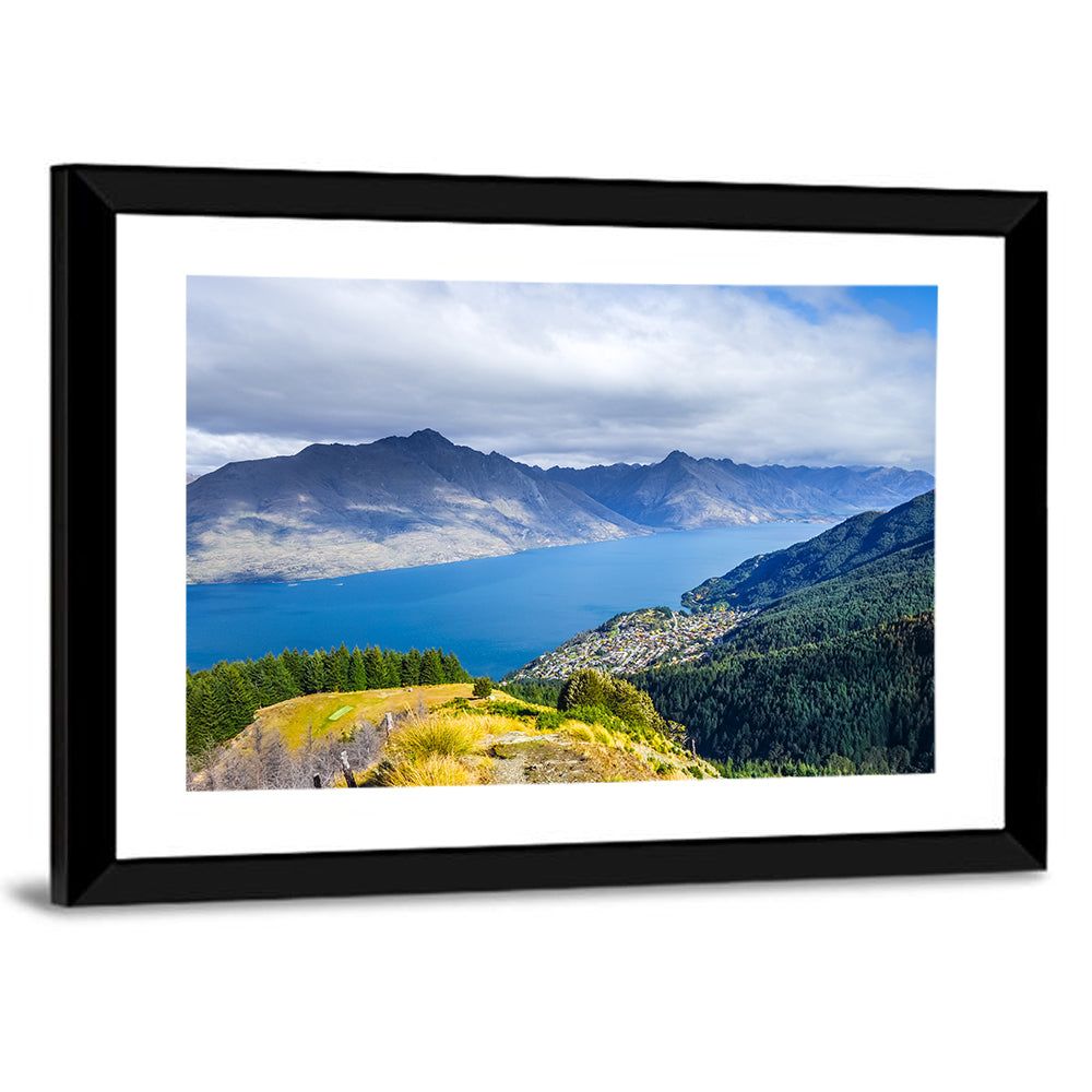 Queenstown Over Lake Wakatipu Wall Art
