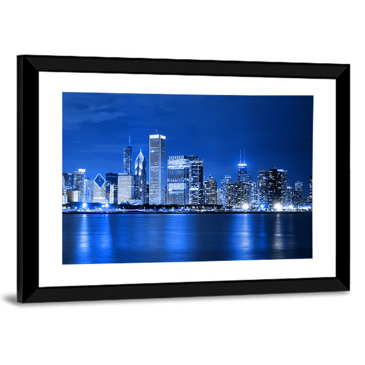 Chicago Financial District Skyline Wall Art