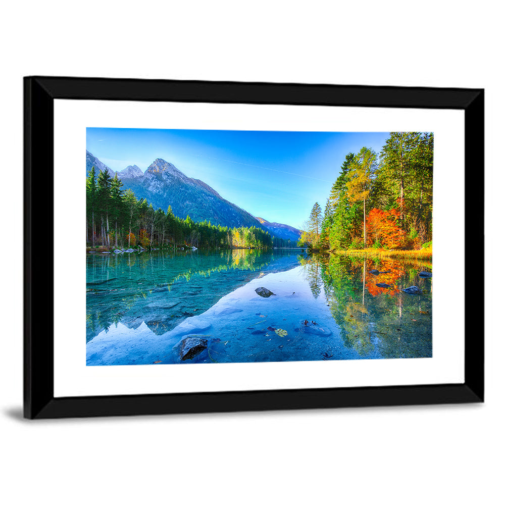 Hintersee Autumn Reflection Wall Art