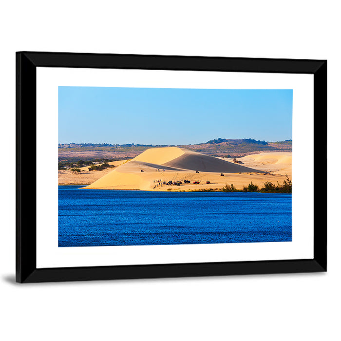 Mui Ne Sand Dunes Wall Art as a framed print