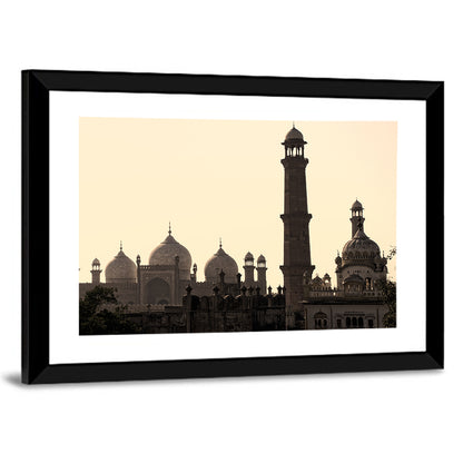 Badshahi Mosque Silhouette Wall Art