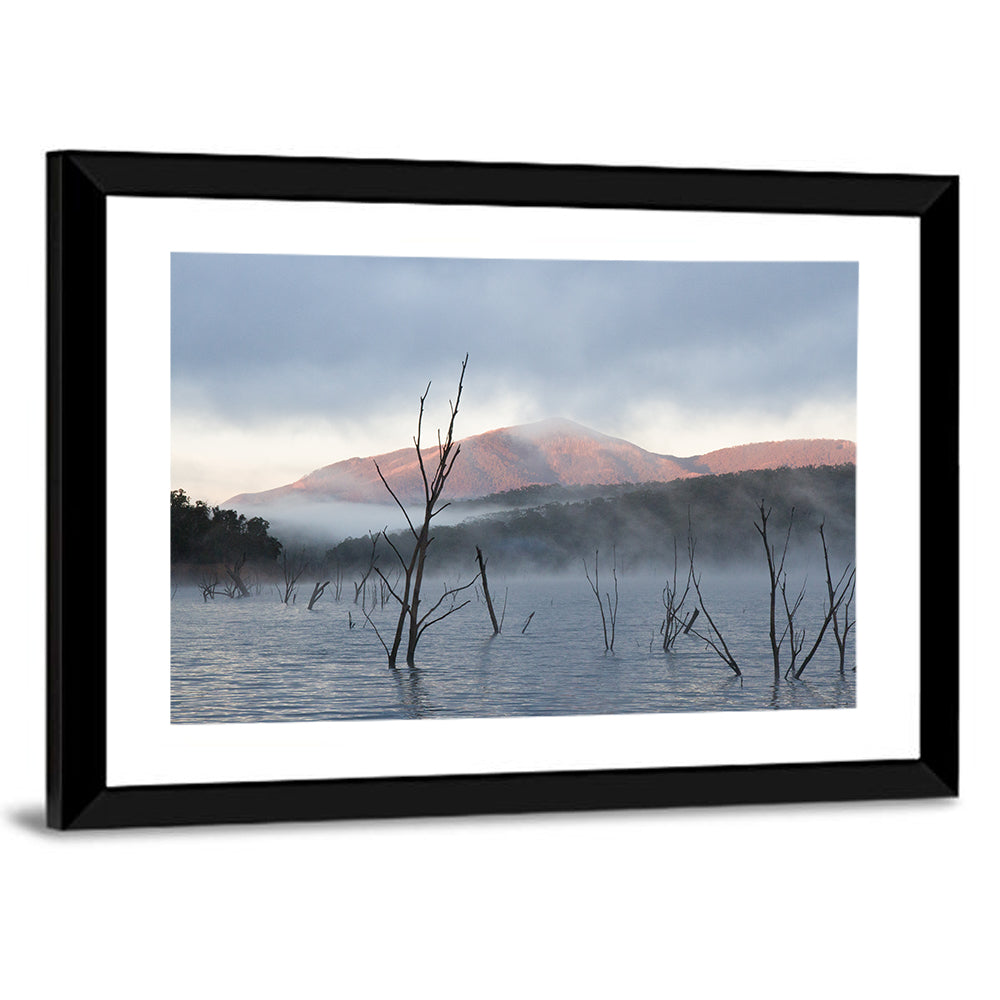Lake Eildon Morning Mist Wall Art