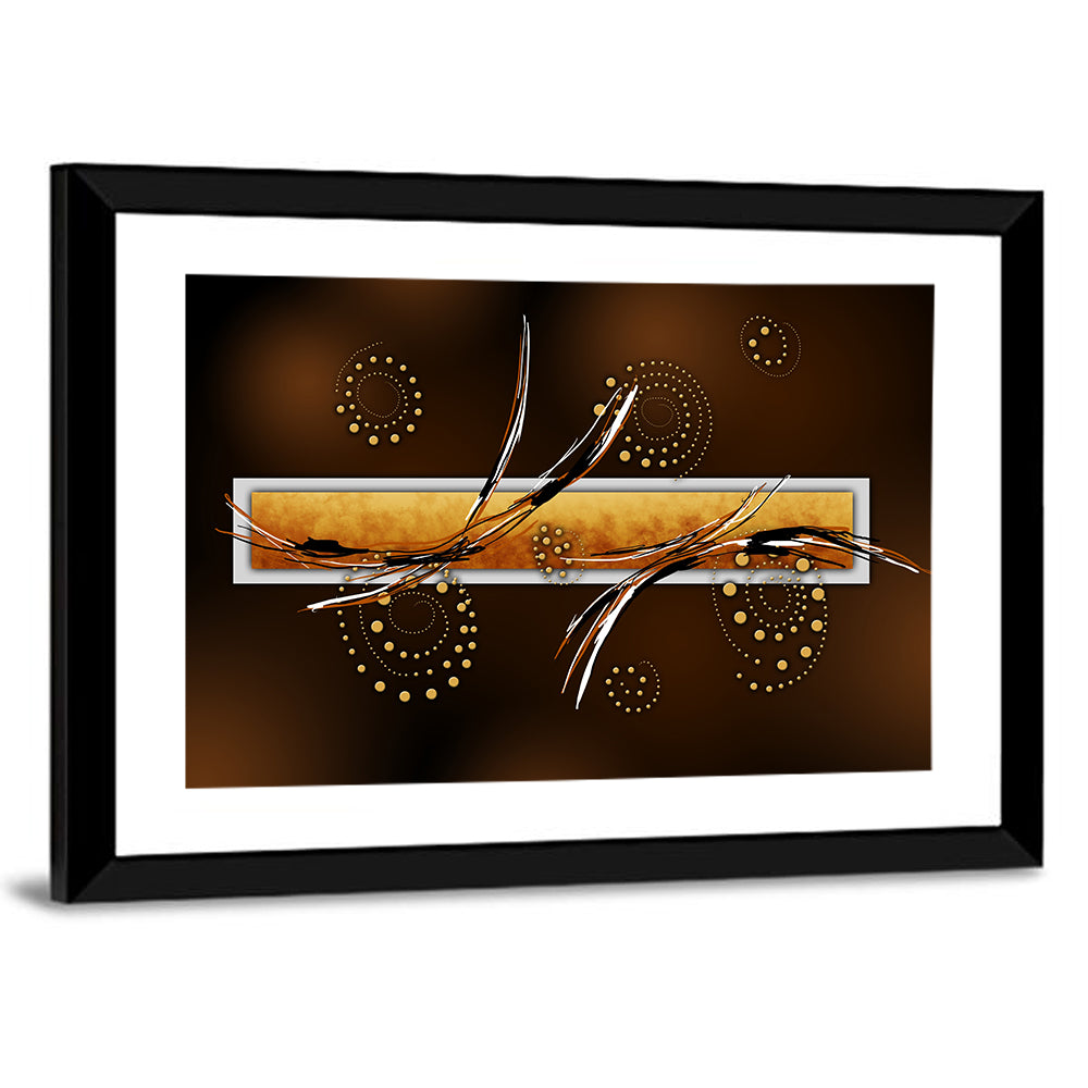 Golden Spiral Invitation Illustration Wall Art