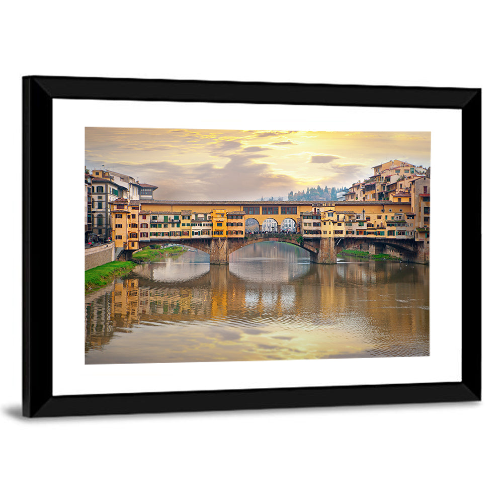 Ponte Vecchio Bridge In Venice Wall Art