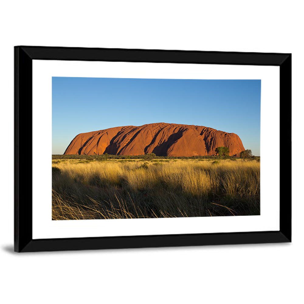 Uluru Red Rock at Golden Hour Wall Art
