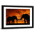 Elephants In The Sunset Wall Art