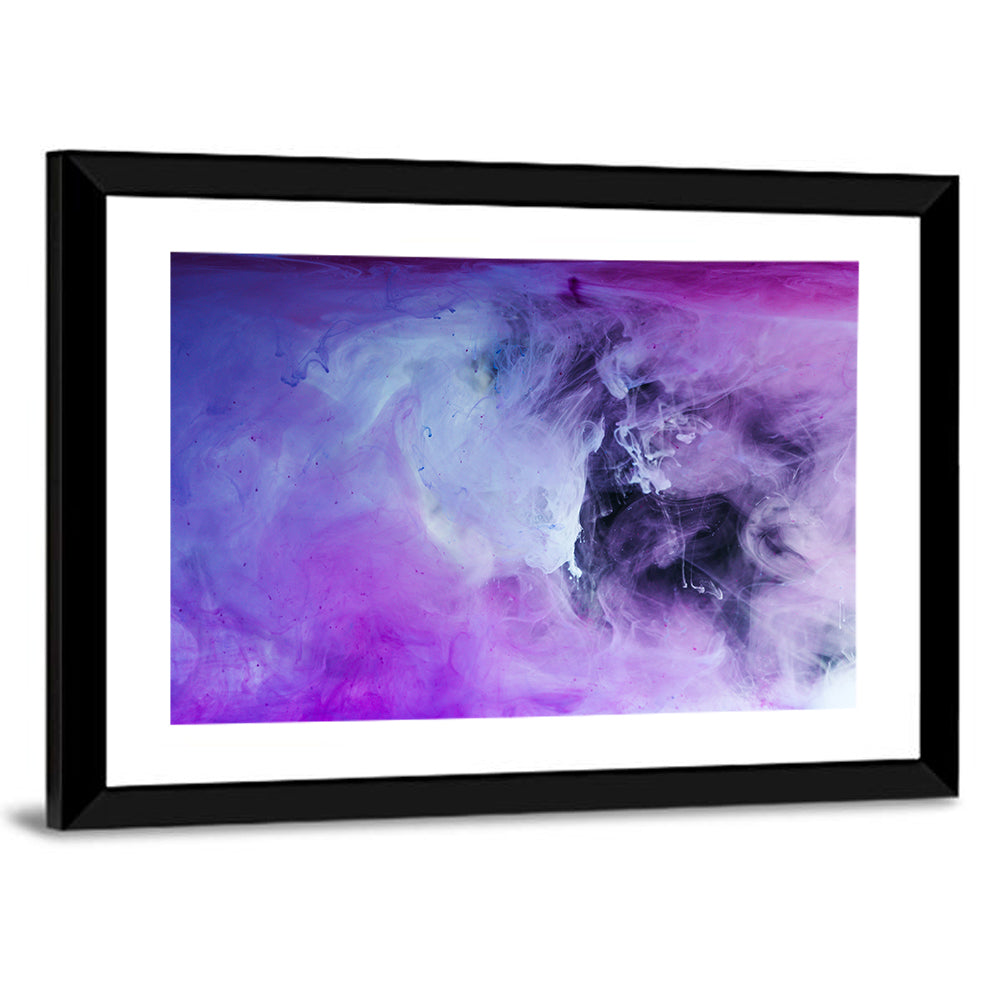 Ethereal Purple Swirl Wall Art