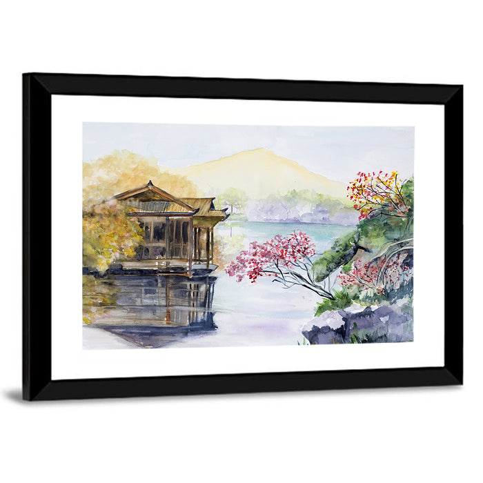 West Lake, Hangzhou Wall Art as a framed print