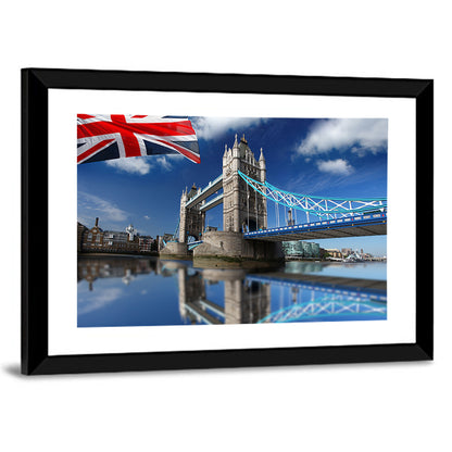 Tower Bridge with Union Jack Wall Art