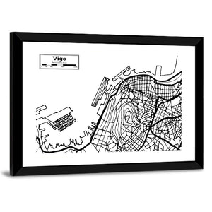 Vigo City Map Wall Art