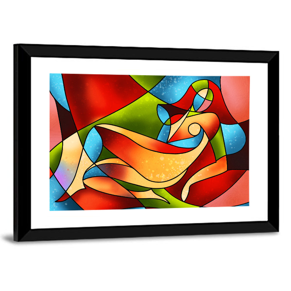 Stained Glass Woman Wall Art