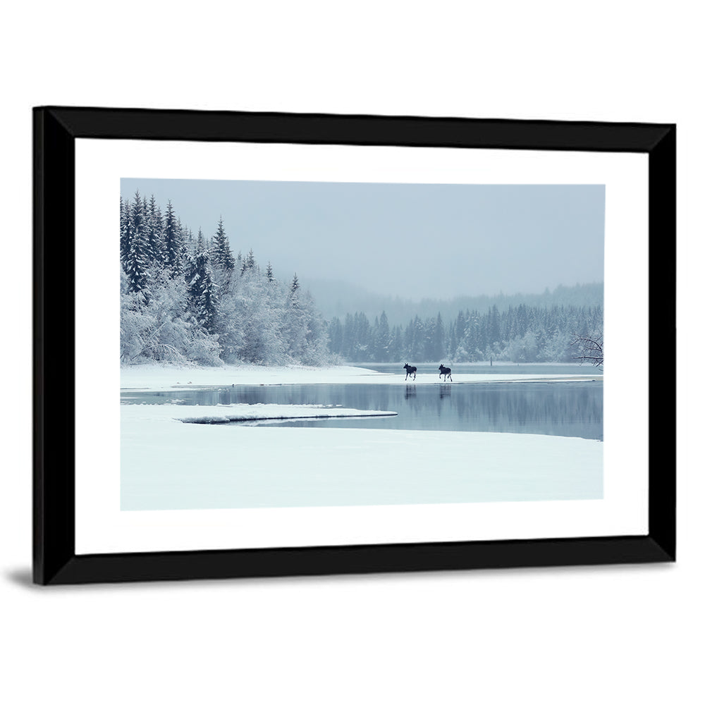 Foggy Lake Selbu Wall Art