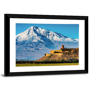 Khor Virap and Mount Ararat at Golden Hour Wall Art